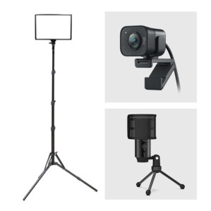 [오토케] 넘버원 세트 큐브라이트45 17인치 와이드 LED 조명/로지텍 스트림캠/FIFINE K433A &gt; 영상가전