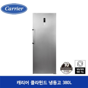 [오텍캐리어] 캐리어 클라윈드 냉동고 CFT-N380MSM 간접냉각 메탈실버 &gt; 주방가전