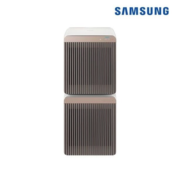 [삼성전자] 삼성 BESPOKE 큐브™ Air 공기청정기 106㎡ (53+53㎡) 스트라이프 베이지 AX106A9911ED