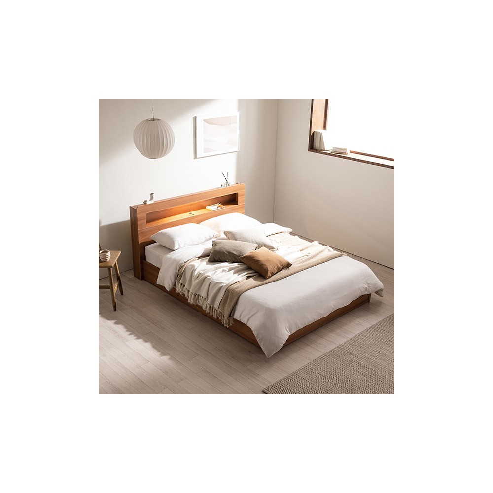 삼익가구 봄맞이특가엔느 LED 평상형 침대(파워 본넬스프링 매트리스