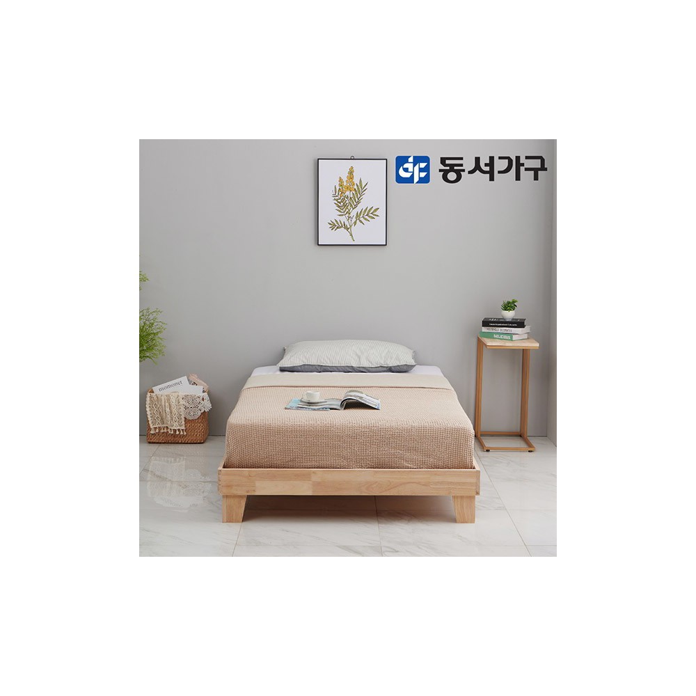동서가구 이즈 엘스 무헤드 원목 침대+본넬매트 SS IOS022