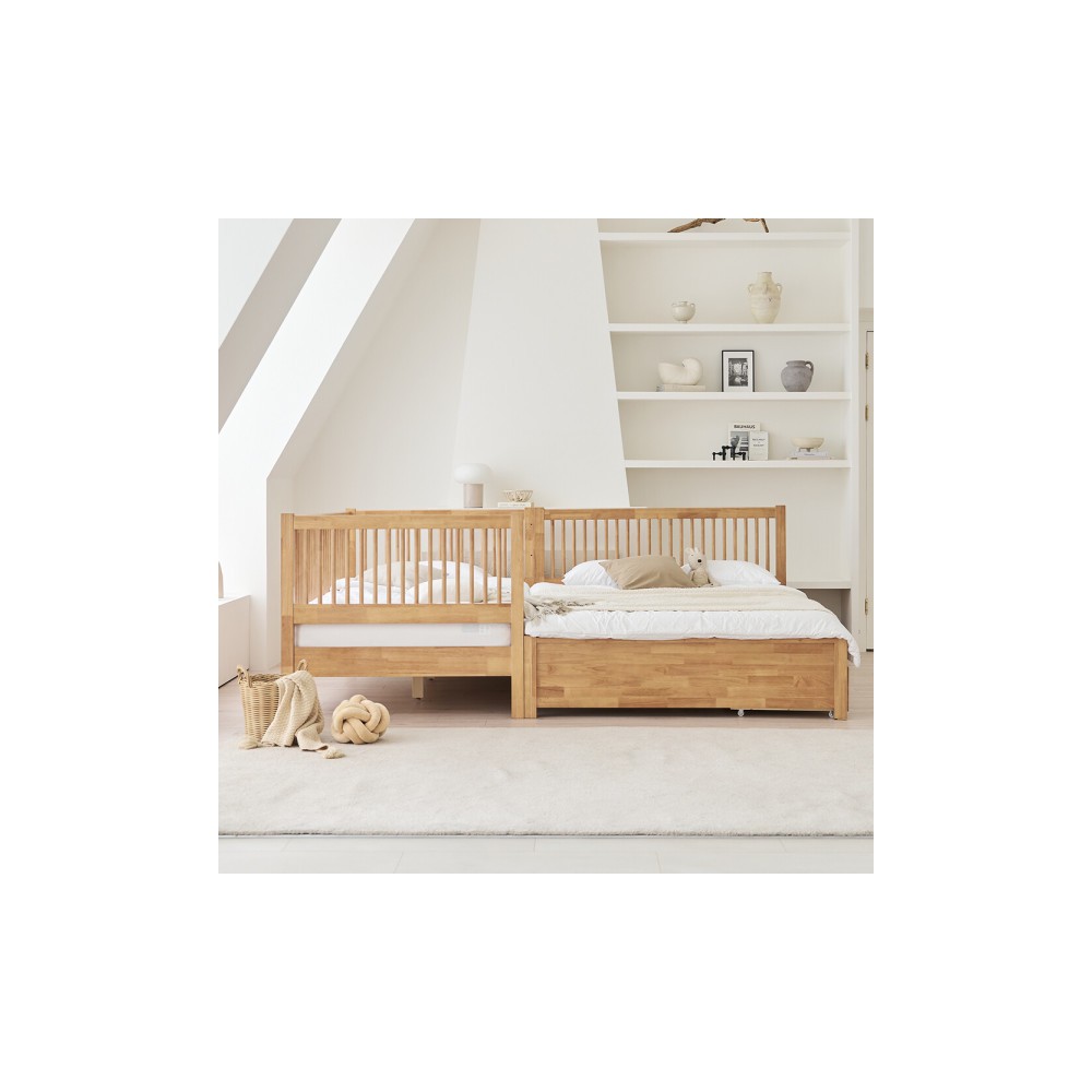 상일리베가구 헤이 원목 높은 패밀리침대 프레임(높은가드형)