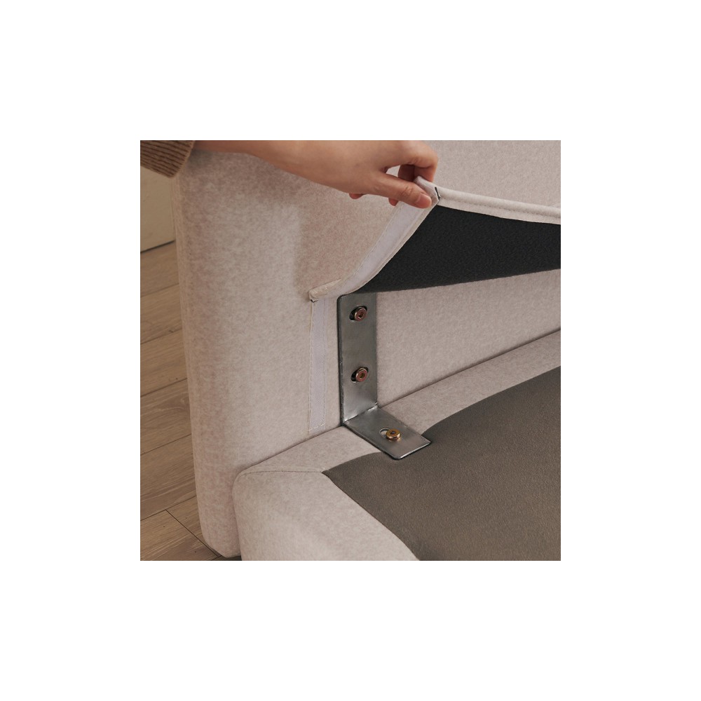 상일리베가구 푸푸 패브릭 저상형 슬림 패밀리침대 프레임 SS+Q