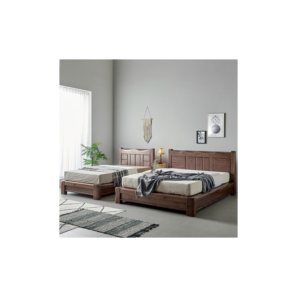 프리미엄 소나무 통원목 키퍼 황토흙/돌소파 흙침대 돌침대 침대프레임 슈퍼싱글 퀸 사은 행사