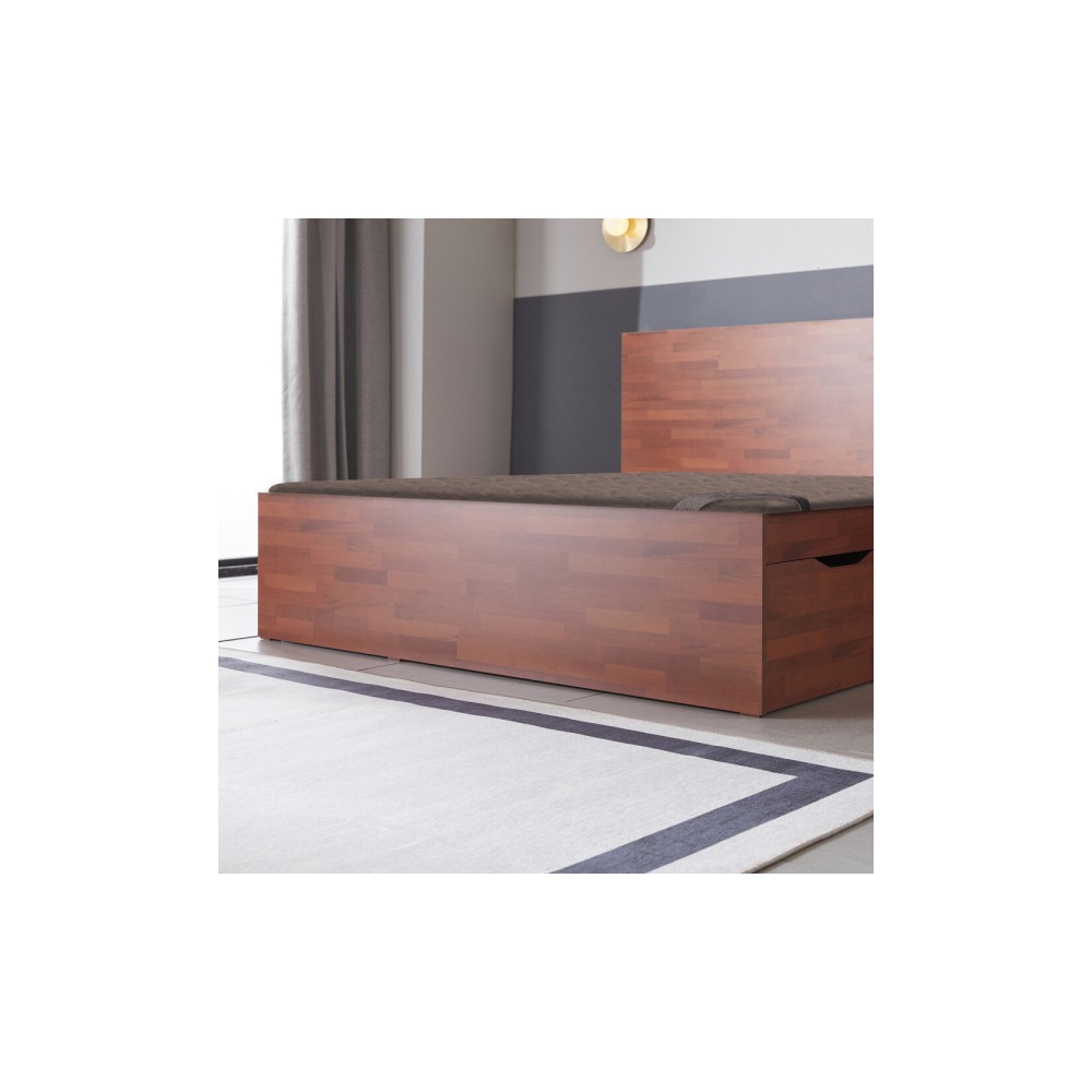 멀바우 대용량 수납형 황토숯 침대 싱글 / 퀸 스탠다드 흙침대 수납침대 서랍침대 사은 행사