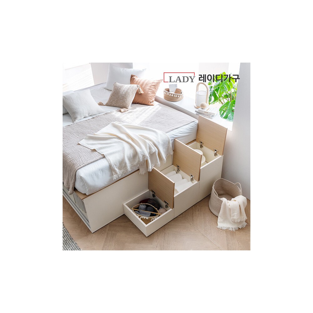 (10%쿠폰) 모노 빅 슬라이딩 평상형 수납침대 SS/Q