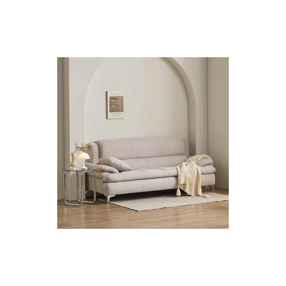 장인가구 롯데단독 콤마 기능성 아쿠아 3인 패브릭 소파 (스툴 미포함)