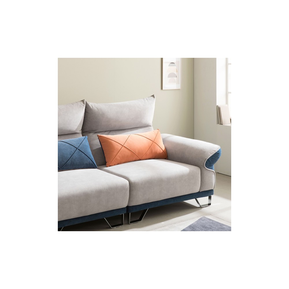 가구모티브 마르소 코너형 조야 아쿠아텍스 패브릭 소파 4인용 5인용 (쿠션증정)