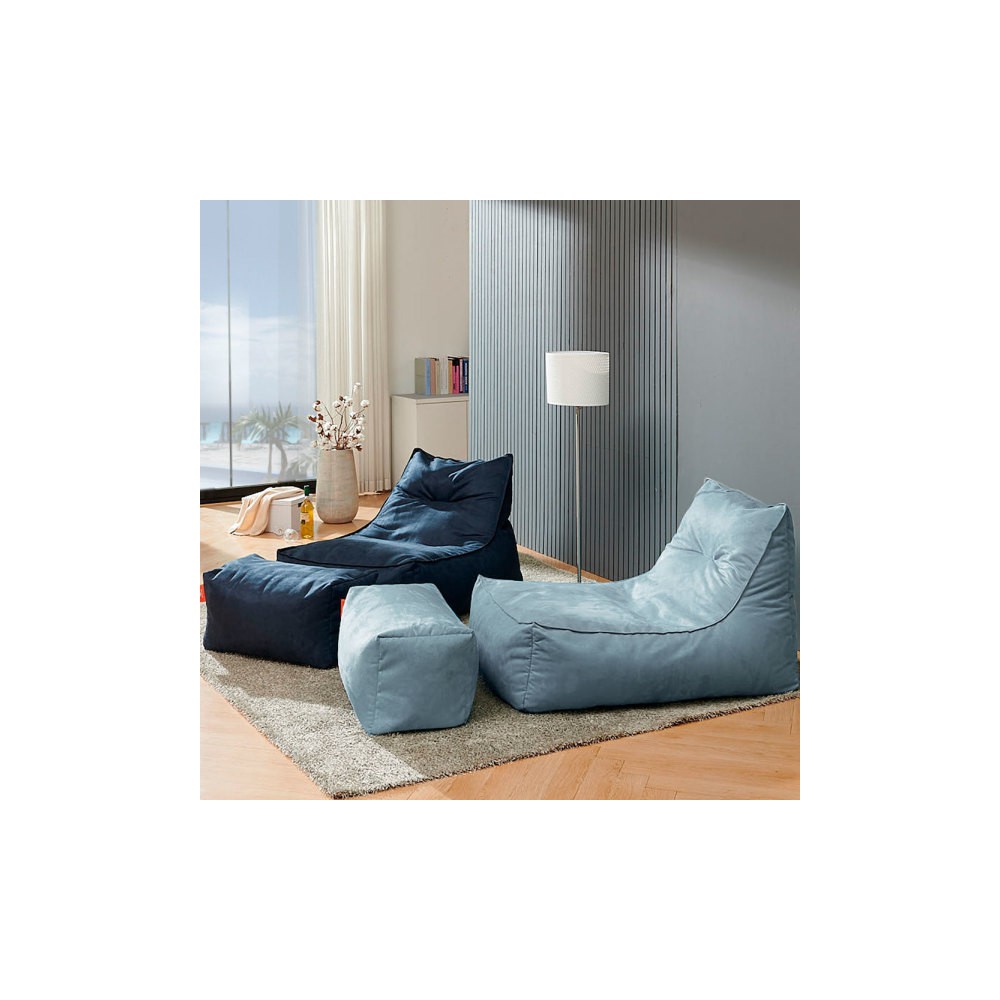 보니타 빈백 초대형 세인트 SS808 스웨이드 소파 (풋스툴세트) NEW컬러 구매시 전용사각쿠션 증정