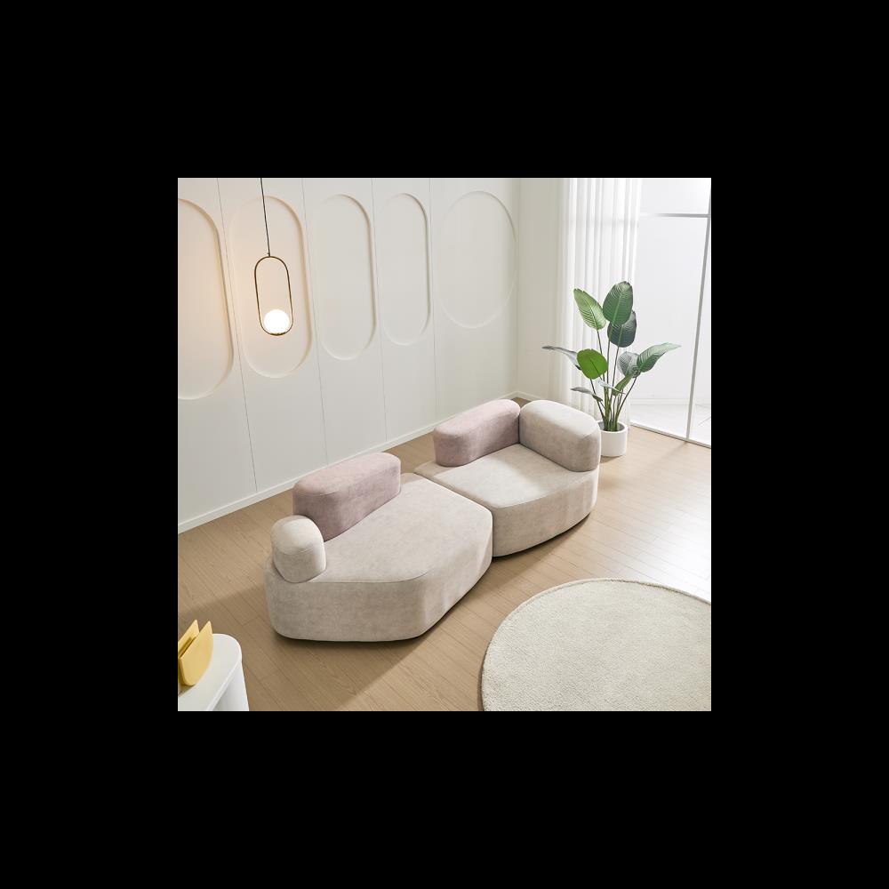 109 카라 3인용 디자인 소파ㅣ혼합색상