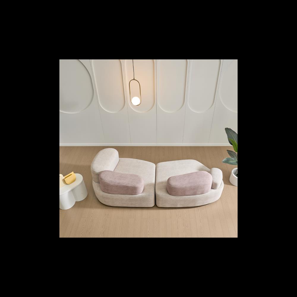 109 카라 3인용 디자인 소파ㅣ혼합색상