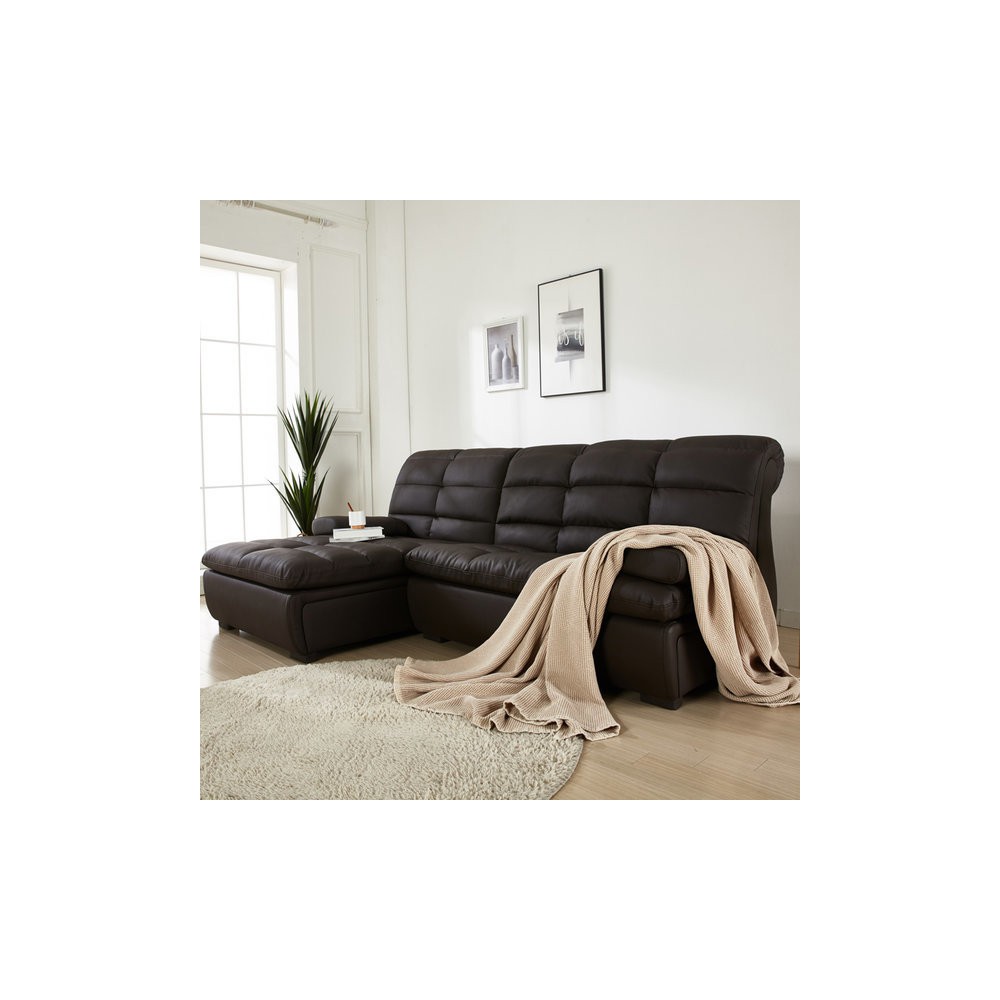 플로바움 바브린노2 2+1 카우치소파 20평대 가죽 3인용소파 다리 뻗고 TV보자