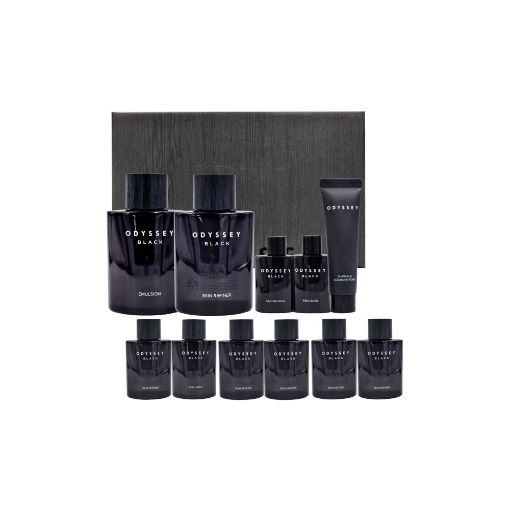 오딧세이 블랙 스페셜 2종세트 기획세트+블랙 스킨 리파이너30ml x3개+블랙 에멀전30ml x3개 증정