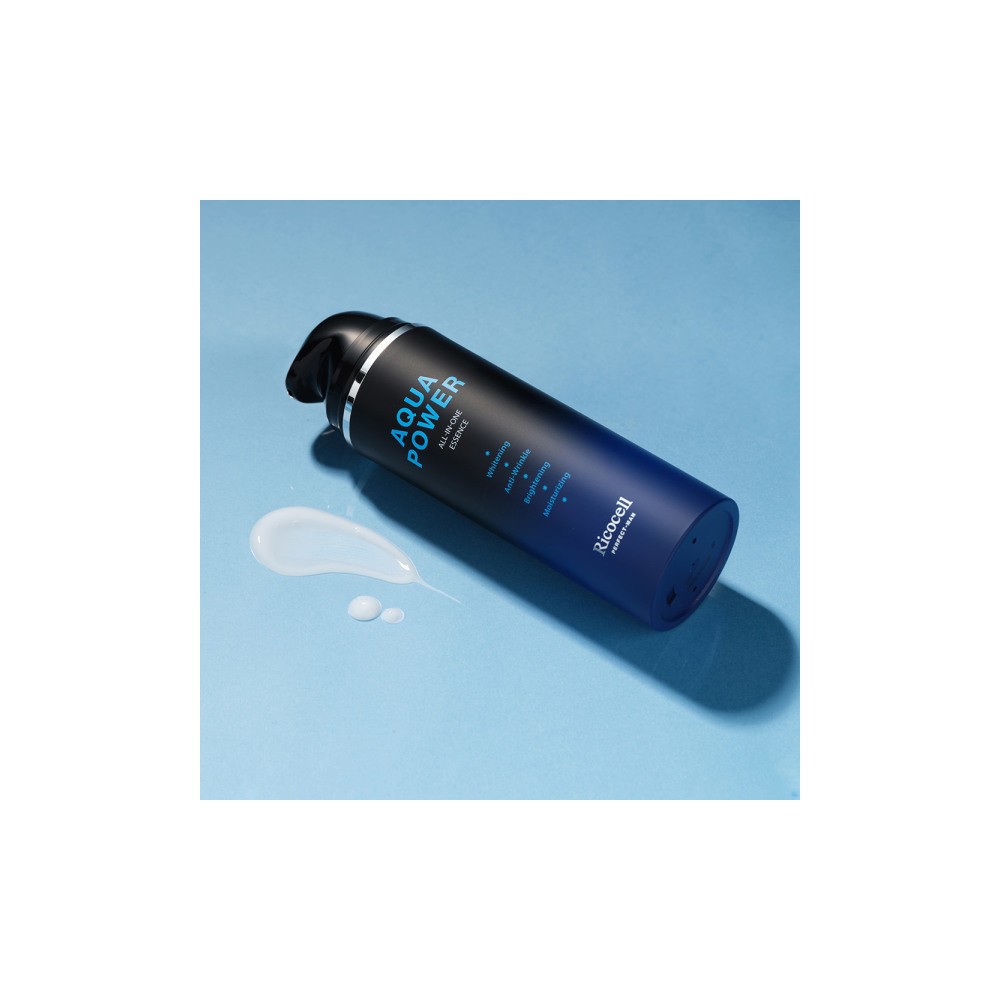 미백+주름 퍼펙트 맨 아쿠아파워 올인원 에센스 150ml 2개/수분 보습 스킨 로션 기능성 5in1