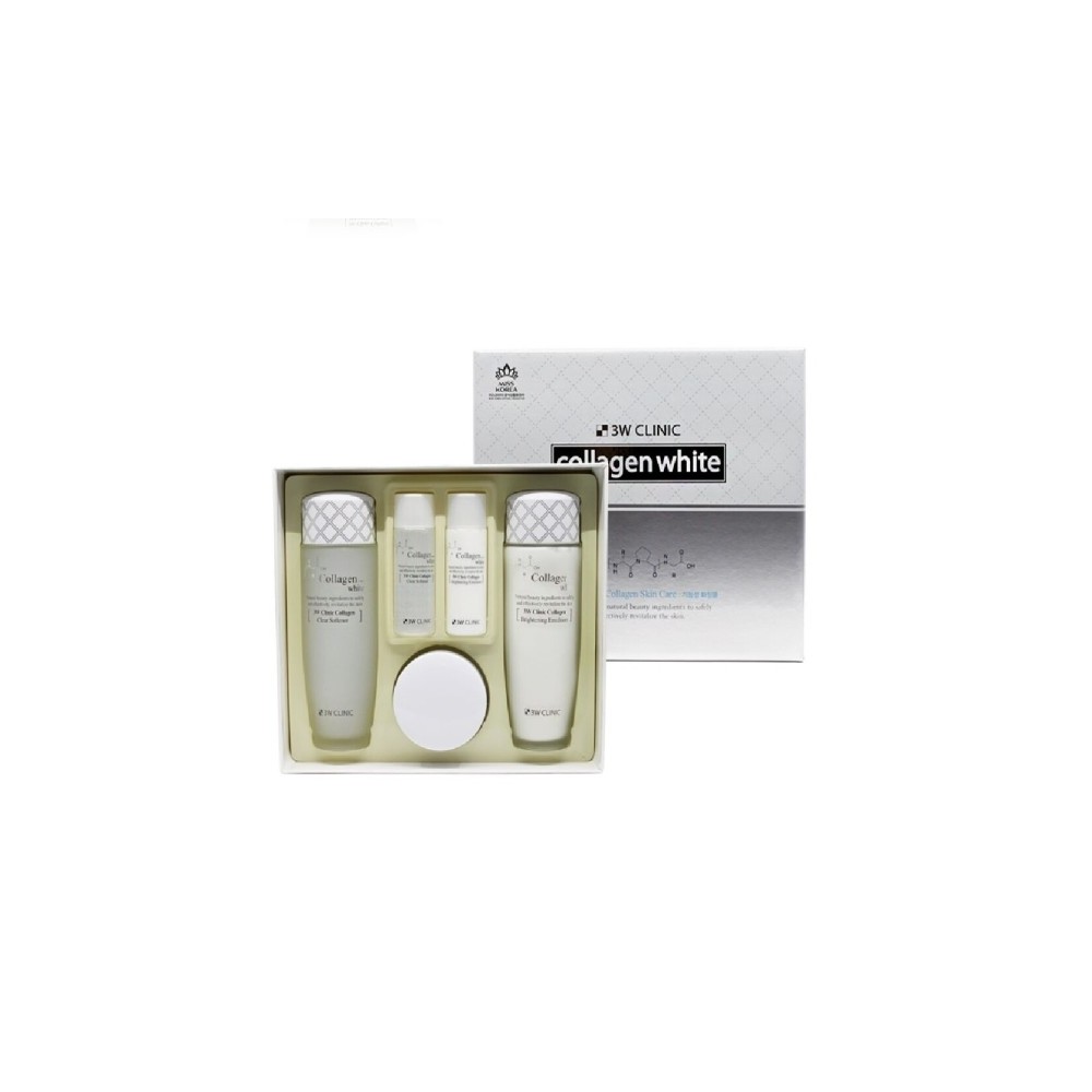 3W CLINIC 콜라겐 화이트 여성 3종 SET/여성화장품/여자화장품/화장품세트/여성화장품세트/여자화장품세트/