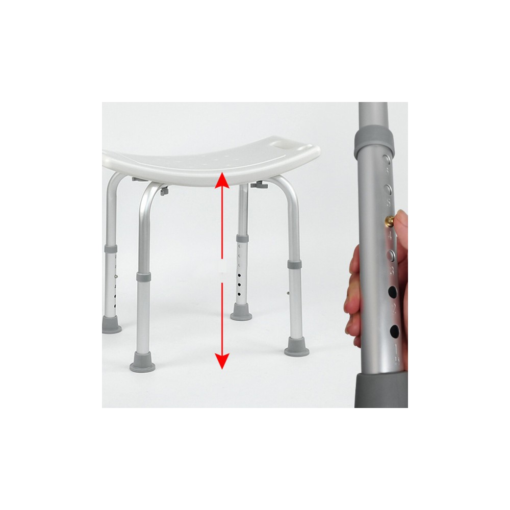 노인 환자용 어르신 장애우 목욕의자 성인 어른 샤워의자 욕실의자 6단높이조절 일반형