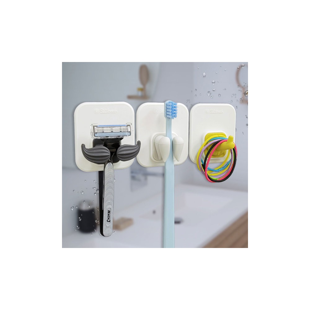실리바스 Tooth칫솔걸이1P 칫솔꽂이 거치대 홀더 정리