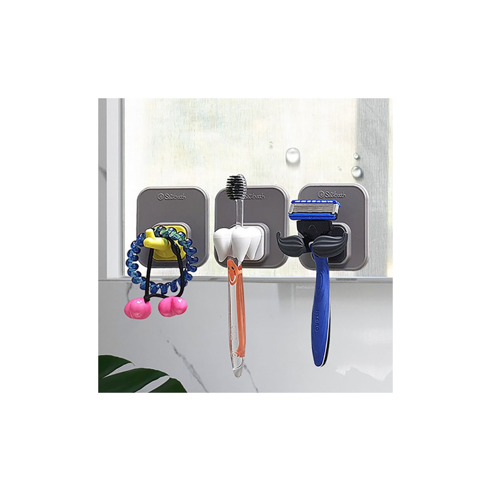 실리바스 Tooth칫솔걸이1P 칫솔꽂이 거치대 홀더 정리