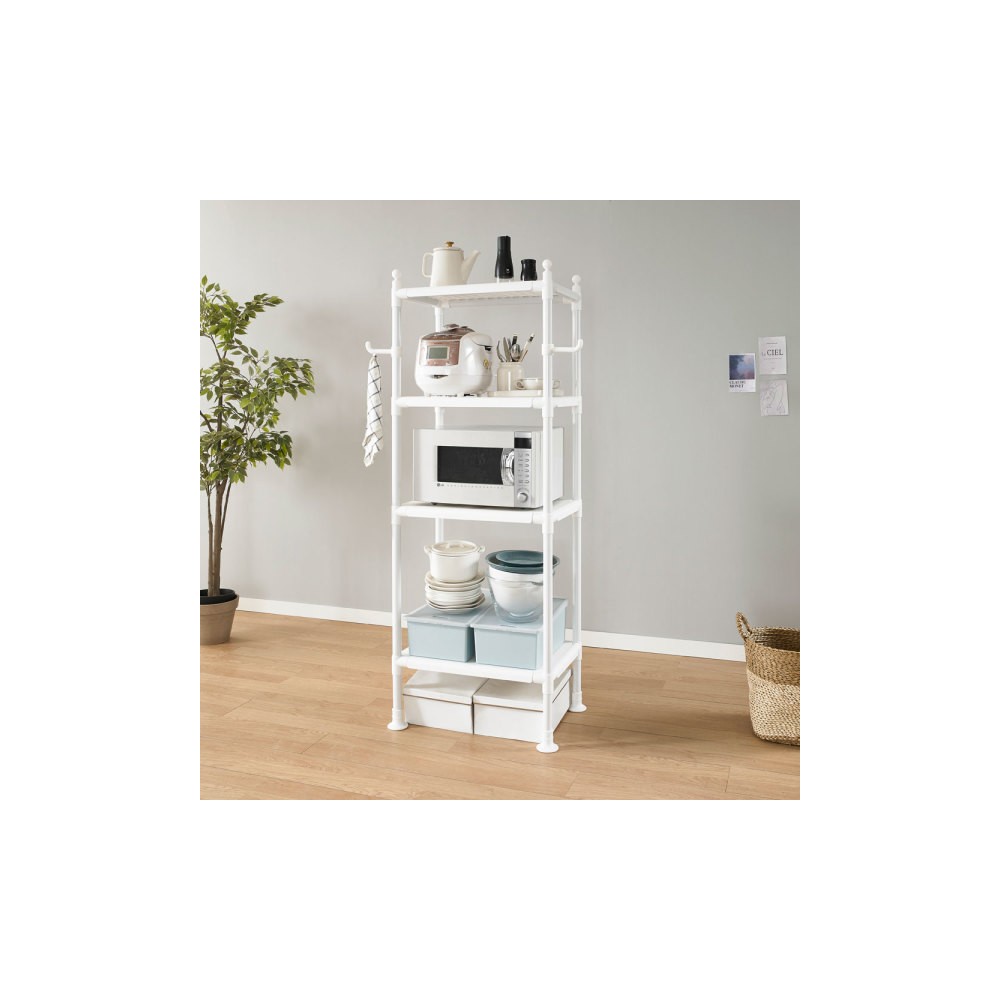 왕자 60 타공 선반 4단 행거 2024년 신제품 깔끔한 디자인 넉넉한 수납 튼튼한 품질