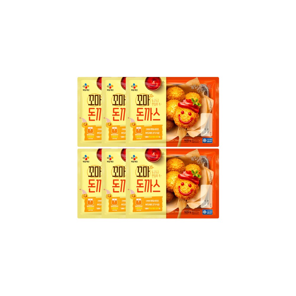 리뉴얼 씨제이/꼬마 돈까스 400G/냉동 6개